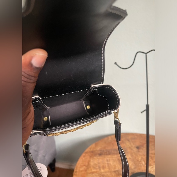 G Va Va collection Canvas and leather trim cell phone bag - Picture 5 of 5